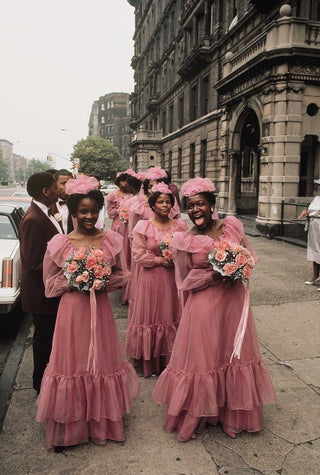 The Root of: Matching Bridesmaids' Dresses - Plum Social Events & Flowers