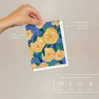 Bursts of Marigolds - Thank You Card