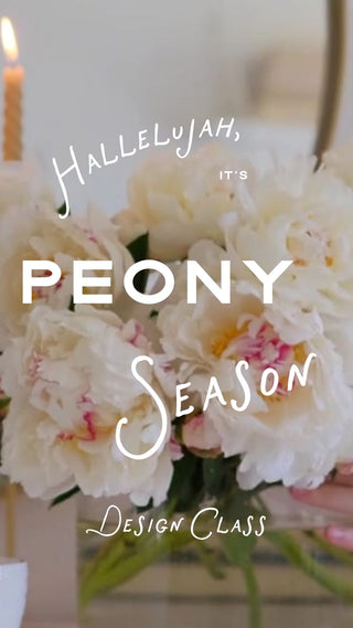 Peony Season | Floral Design Class in Denver