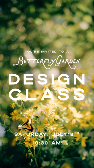 Butterfly Garden | Floral Design Class in Denver