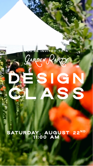 Garden Party | Floral Design Class in Denver