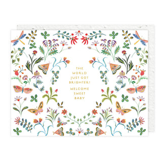 Butterfly Garden - Baby Card