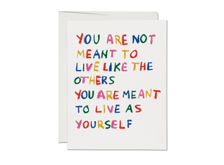 Be Yourself encouragement greeting card - Plum Social Events & Flowers