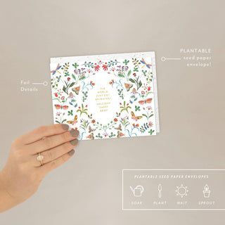Butterfly Garden - Baby Card - Plum Social Events & Flowers