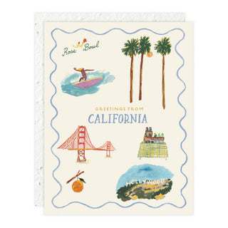 California - Just to Say Hi Card - Plum Social Events & Flowers