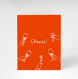 Cheers Greeting Card - Plum Social Events & Flowers
