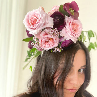 Fresh Floral Headband - Plum Sage Flowers