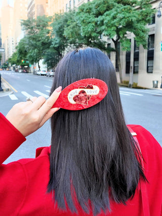 Hand - painted True Love Amazing Hair Day Brush | Eco - Friendly - Plum Sage Flowers