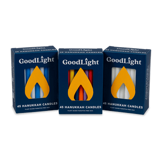 Hanukkah Candles | 45 - Count Box - Plum Sage Flowers