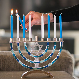 Hanukkah Candles | 45 - Count Box - Plum Sage Flowers