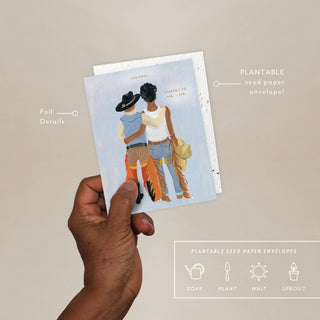 Howdy Partner - Wedding + Engagement Card - Plum Social Events & Flowers