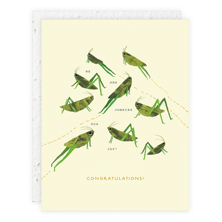 Jumping For Joy - Baby Card - Plum Social Events & Flowers
