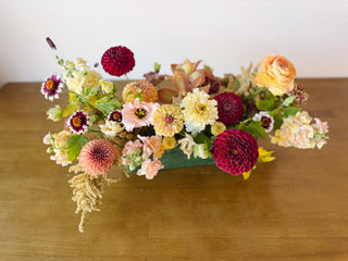 Long & Low Centerpiece - Plum Social Events & Flowers