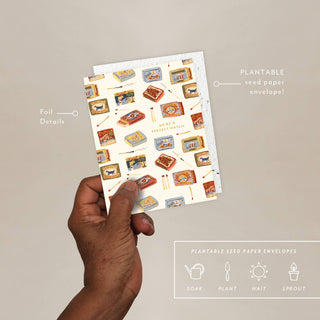 Matchbooks - Anniversary Card - Plum Social Events & Flowers