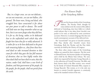 Pocket - Sized Gettysburg Address - Plum Social Events & Flowers