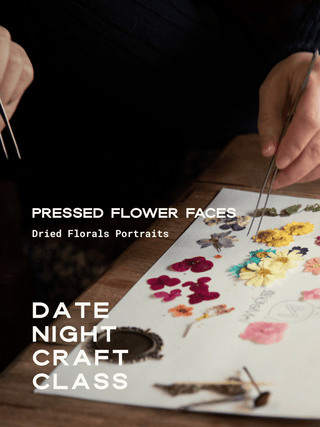 Pressed Flower Portraits | Date Night Class in Denver | June 13 at 5:30 PM - Plum Social Events & Flowers