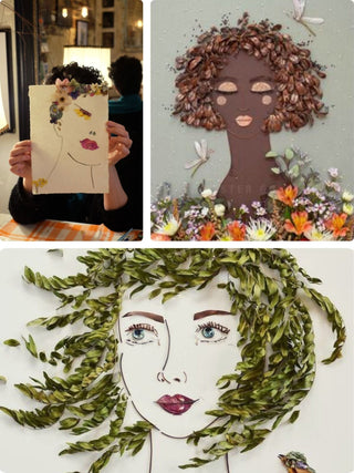 Pressed Flower Portraits | Date Night Class in Denver | June 13 at 5:30 PM - Plum Social Events & Flowers