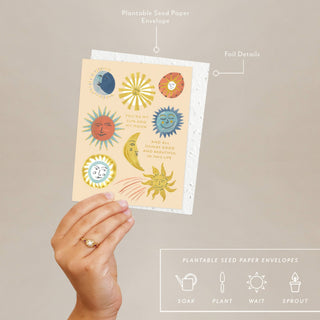 Sun and Moon - Love + Friendship Card - Plum Social Events & Flowers
