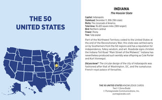 The 50 United States Knowledge Cards - Plum Sage Flowers