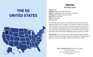 The 50 United States Knowledge Cards - Plum Sage Flowers