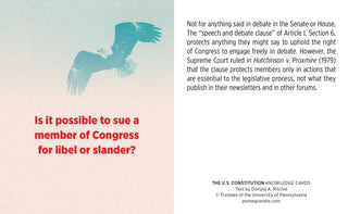 The U.S. Constitution Quiz Deck Knowledge Cards - Plum Sage Flowers