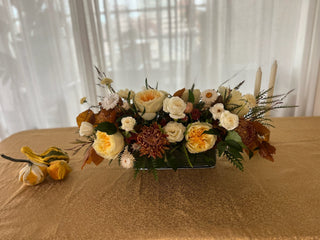 Toffee Buttercream | Centerpiece - Plum Sage Flowers