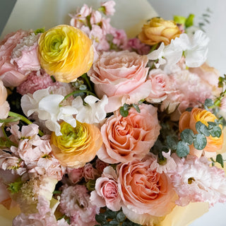 Valentine's Day Flowers Denver Pre - Order: Darling One Bouquet Bag - Plum Social Events & Flowers