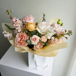 Valentine's Day Flowers Denver Pre - Order: Darling One Bouquet Bag - Plum Social Events & Flowers