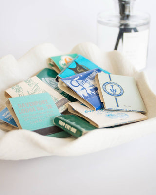 Vintage Matchbooks - Plum Sage Flowers