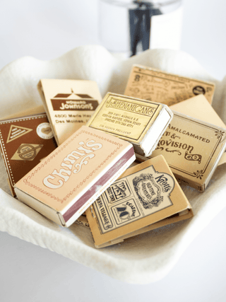 Vintage Matchbooks - Plum Sage Flowers