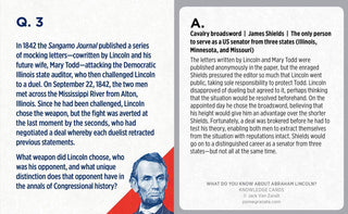 What Do You Know about Abraham Lincoln? Knowledge Cards - Plum Sage Flowers