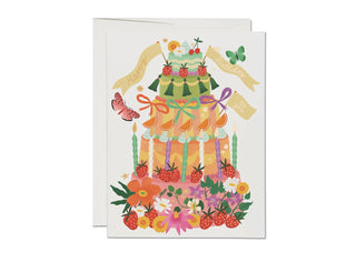 Whimsical Cake birthday greeting card - Plum Social Events & Flowers
