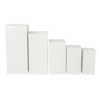 White Metal Stand Medium - Plum Social Events & Flowers