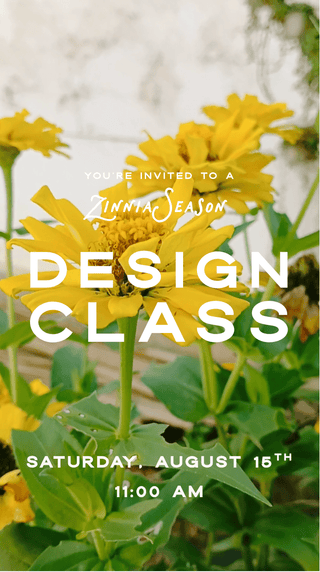 Zinnia Season | Floral Design Class in Denver - Plum Social Events & Flowers