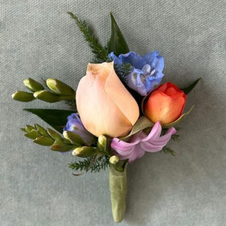 Boutonniere - Plum Sage Flowers