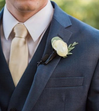Boutonniere - Plum Sage Flowers