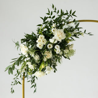 Ivory & Blue Medium Arch Spray - Plum Sage Flowers