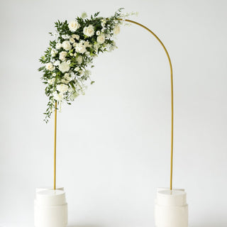 Ivory & Green Large Arch Spray - Plum Sage Flowers