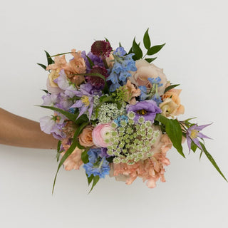 Pastel Bridal Bouquet - Plum Sage Flowers