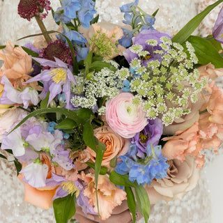Pastel Bridal Bouquet - Plum Sage Flowers